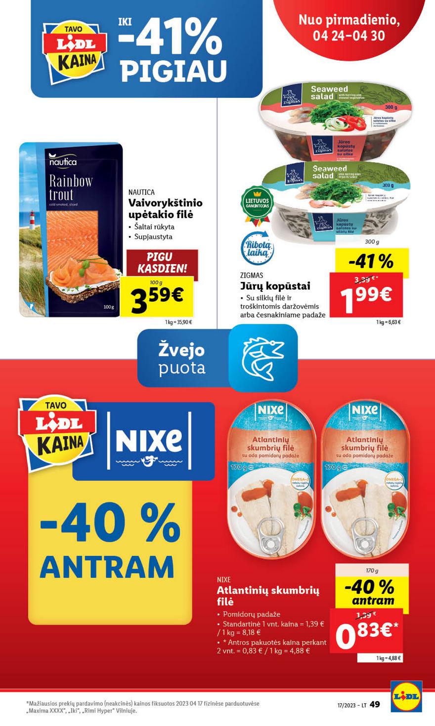 Lidl maisto prekių pasiūlymai akcijos nuo 
  2023-04-24 iki 
  2023-05-01 | Leidinukas.lt puslapis 49