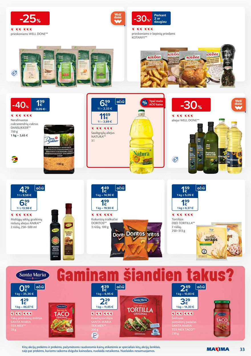 Maxima savaitinis leidinys 45 akcijos nuo
2024-11-05 iki
2024-11-11 | Leidinukas.lt puslapis 33