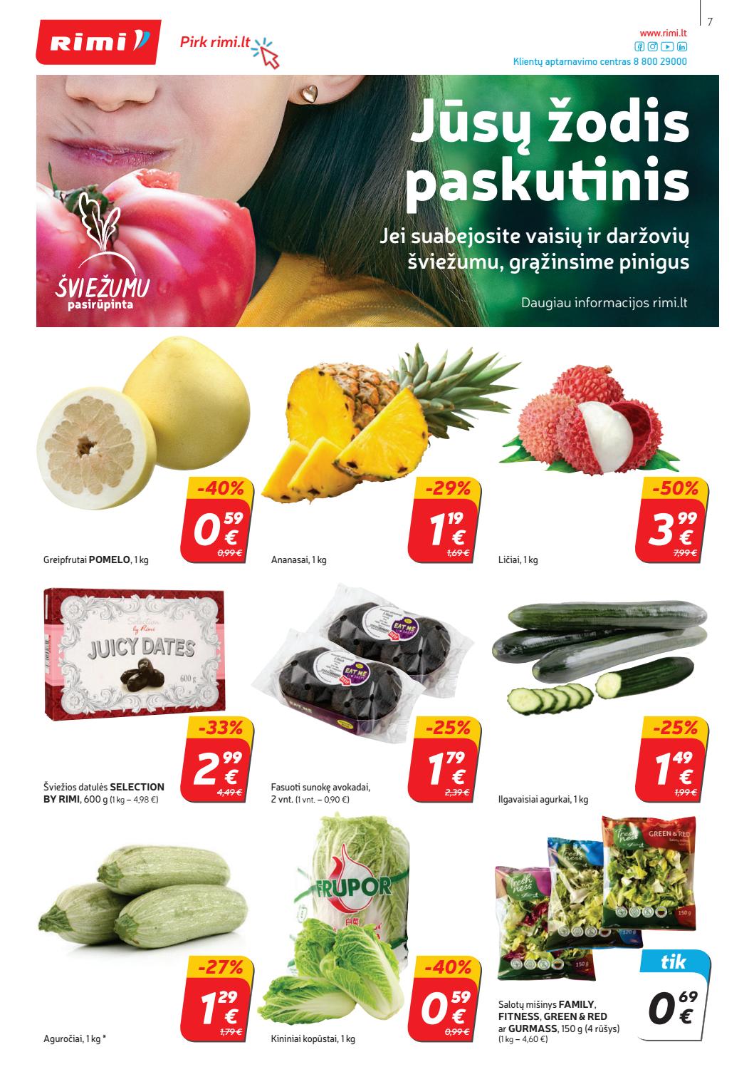 Rimi savaitinis leidinys akcijos nuo 
  2021-01-12 iki 
  2021-01-18 | Leidinukas.lt puslapis 7