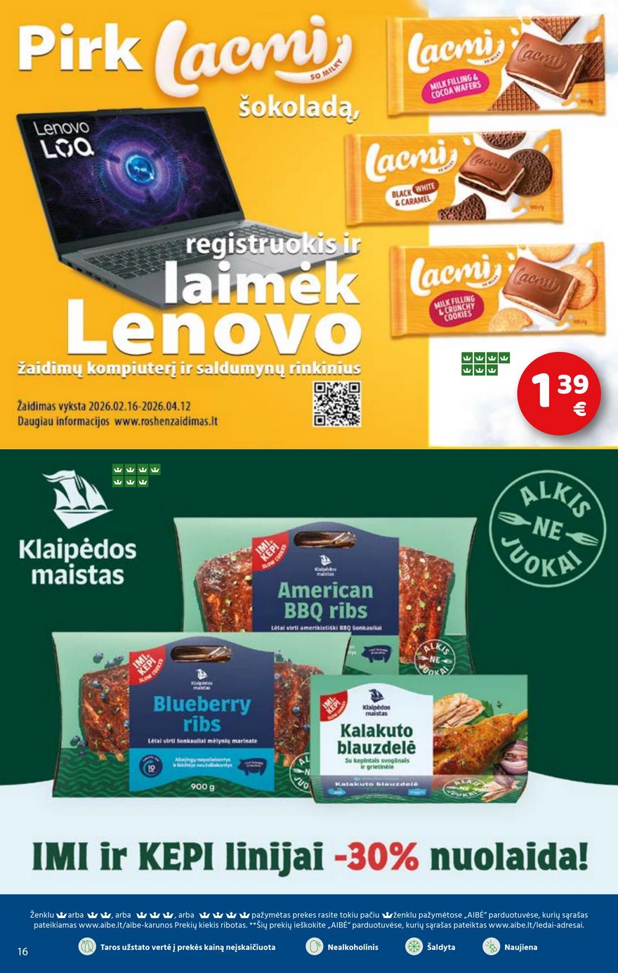Aibė leidinys akcijos nuo 
  2026-02-19 iki 
  2026-03-03 | Leidinukas.lt puslapis 16