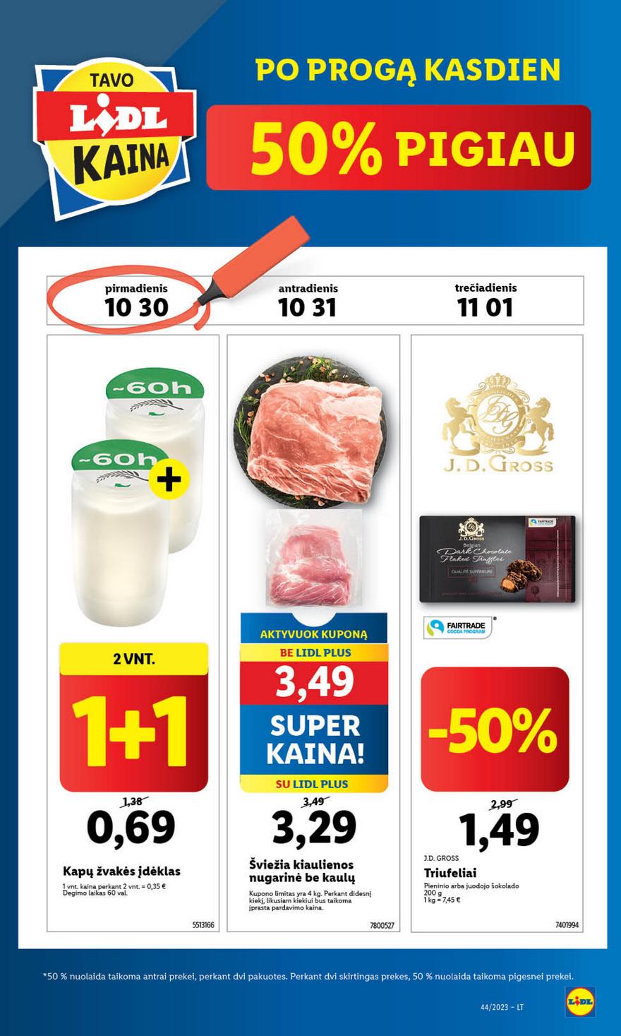 Lidl pasiūlymai akcijos nuo 
  2023-10-30 iki 
  2023-11-05 | Leidinukas.lt puslapis 14