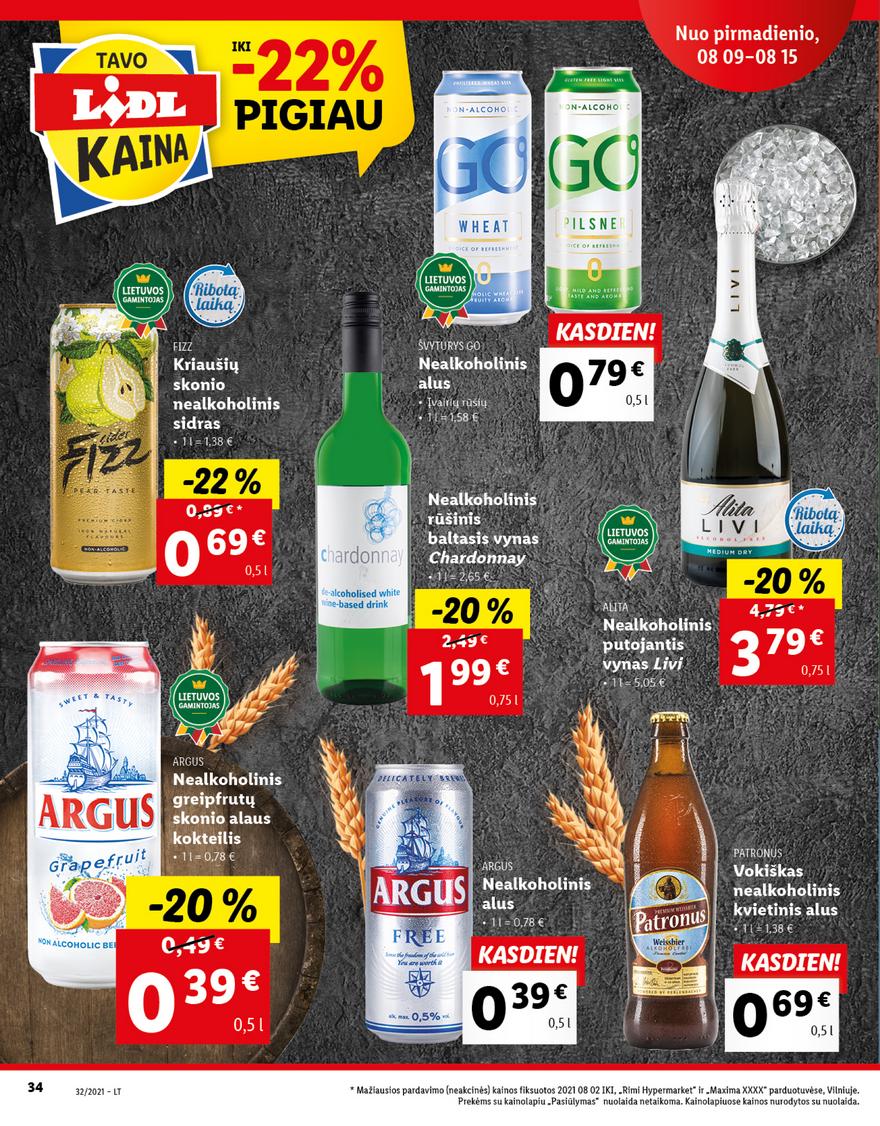 Lidl maisto prekių pasiūlymai akcijos nuo 
  2021-08-09 iki 
  2021-08-15 | Leidinukas.lt puslapis 34