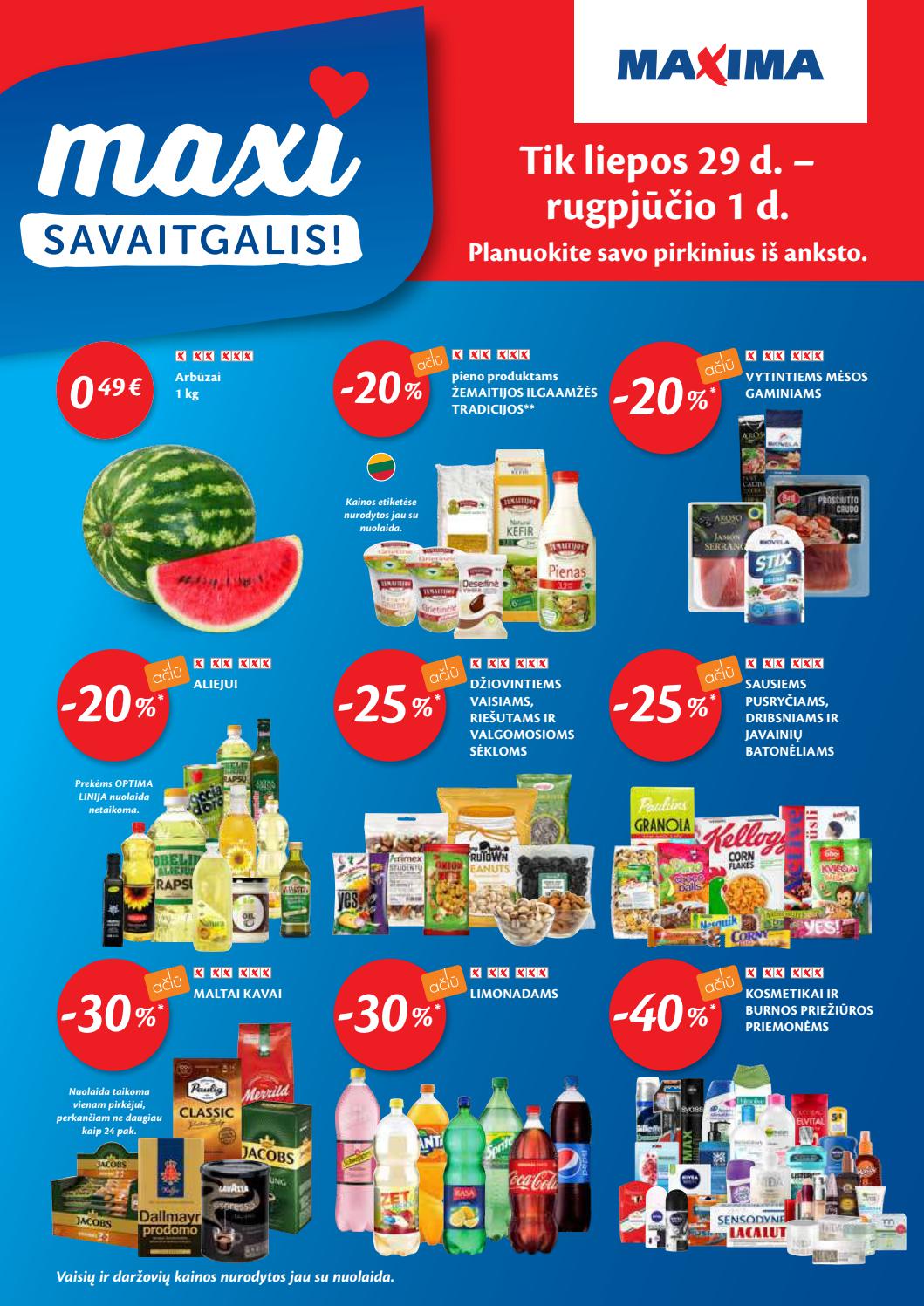 Maxima kaininis leidinys akcijos nuo 
  2021-07-27 iki 
  2021-08-02 | Leidinukas.lt puslapis 40