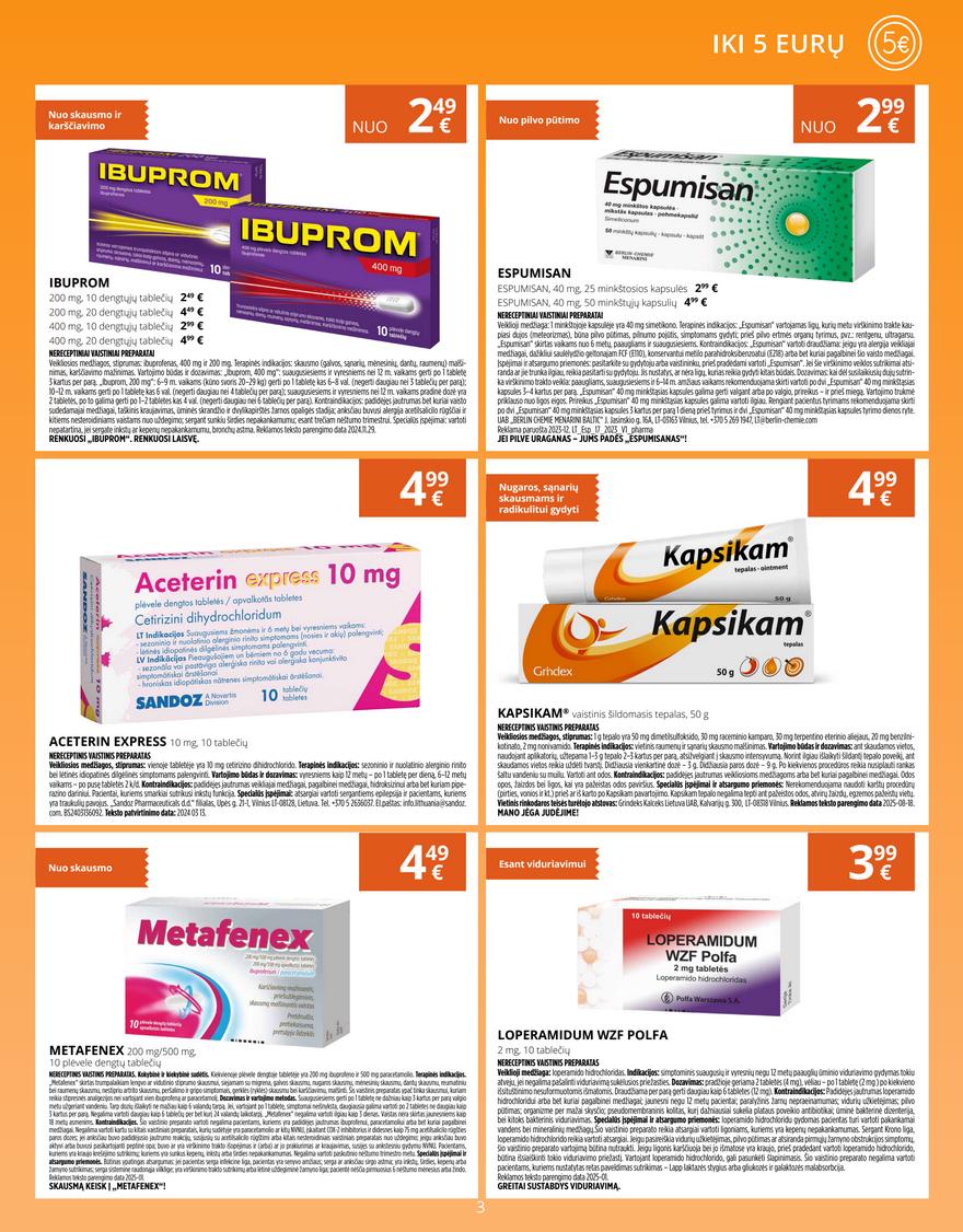 Norfos vaistinės leidinys akcijos nuo 
  2025-09-01 iki 
  2025-09-30 | Leidinukas.lt puslapis 3