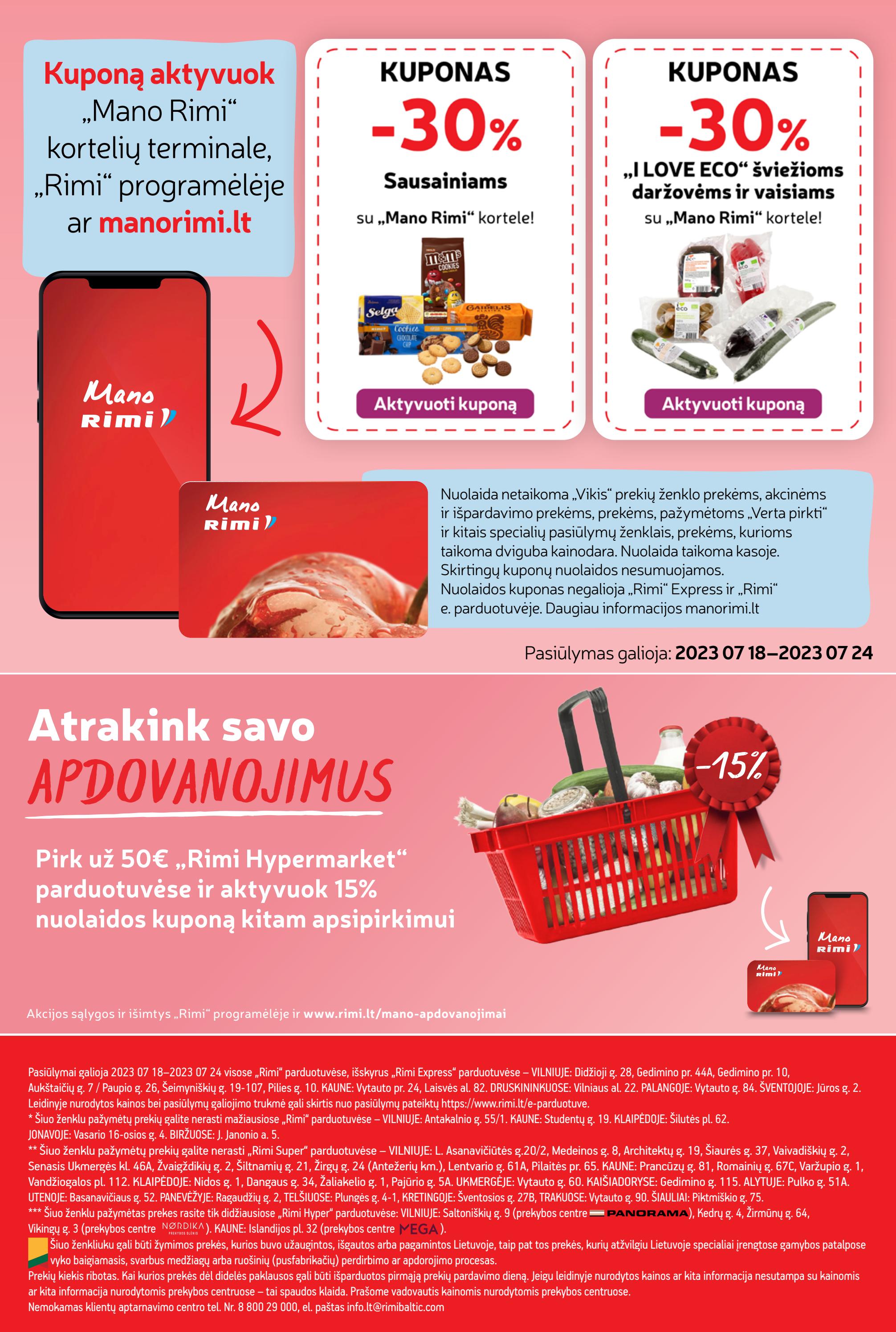 Rimi savaitinis leidinys akcijos nuo 
  2023-07-18 iki 
  2023-07-24 | Leidinukas.lt puslapis 22