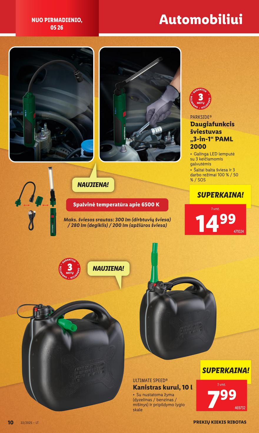 Lidl ne maisto leidinys akcijos nuo 
  2025-05-26 iki 
  2025-06-01 | Leidinukas.lt puslapis 10