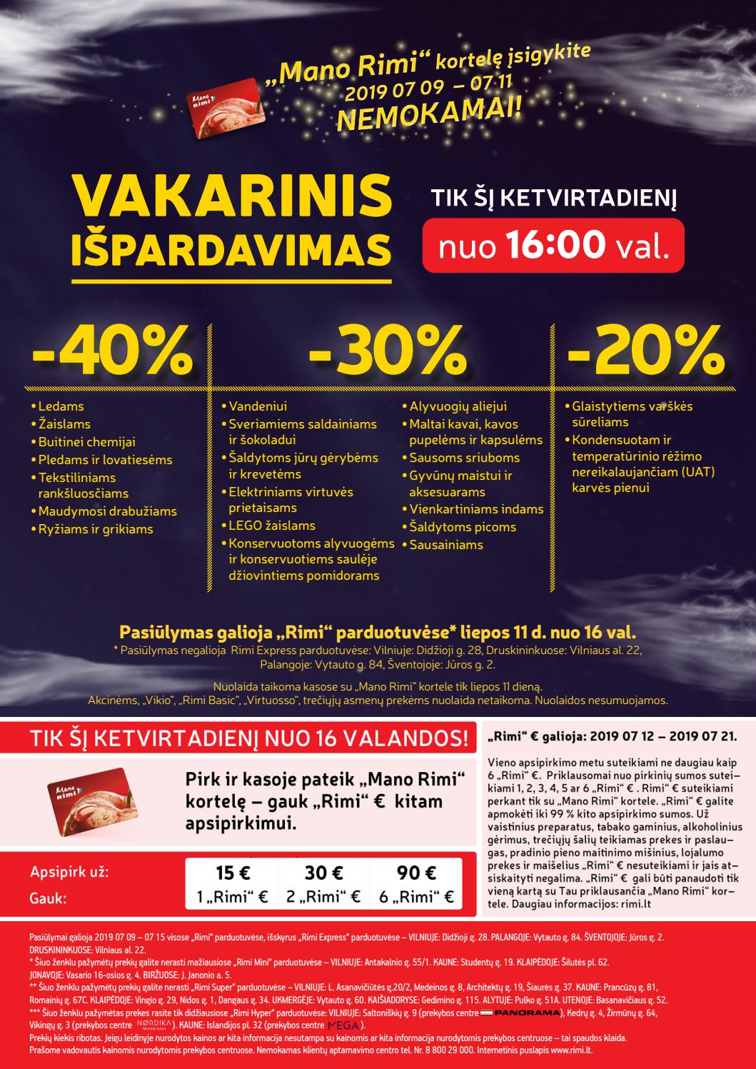Rimi savaitinis leidinys akcijos nuo 
  2019-07-09 iki 
  2019-07-15 | Leidinukas.lt puslapis 24