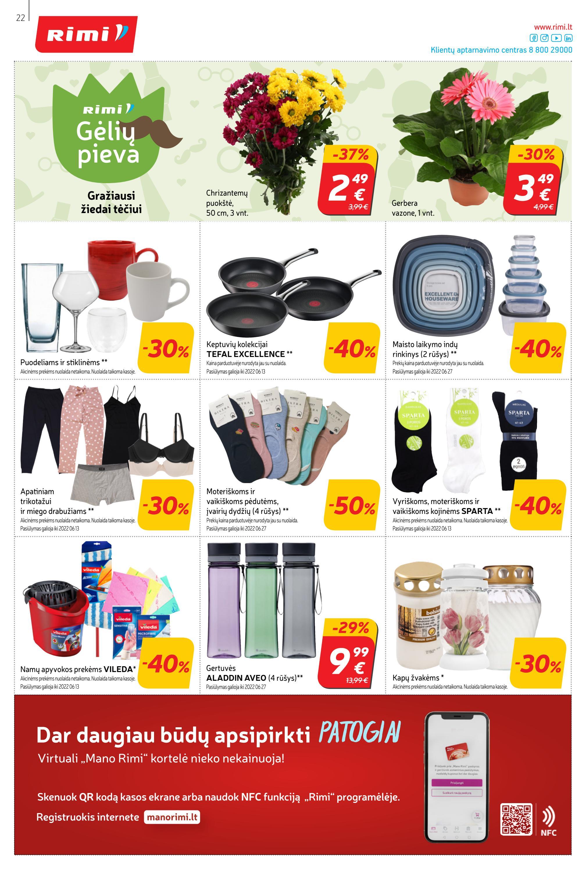 Rimi savaitinis leidinys akcijos nuo 
  2022-05-31 iki 
  2022-06-06 | Leidinukas.lt puslapis 22