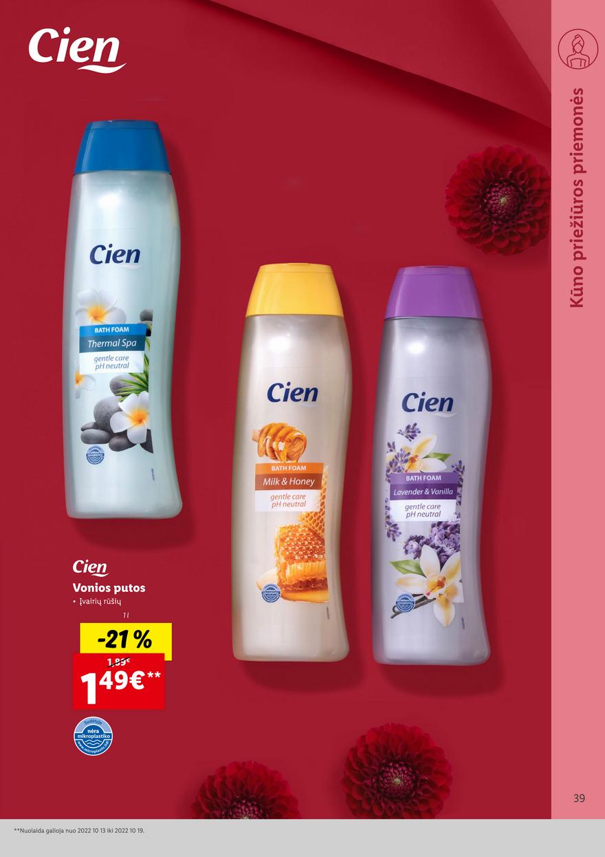 Lidl pasiūlymai akcijos nuo 
  2022-10-13 iki 
  2022-10-19 | Leidinukas.lt puslapis 39