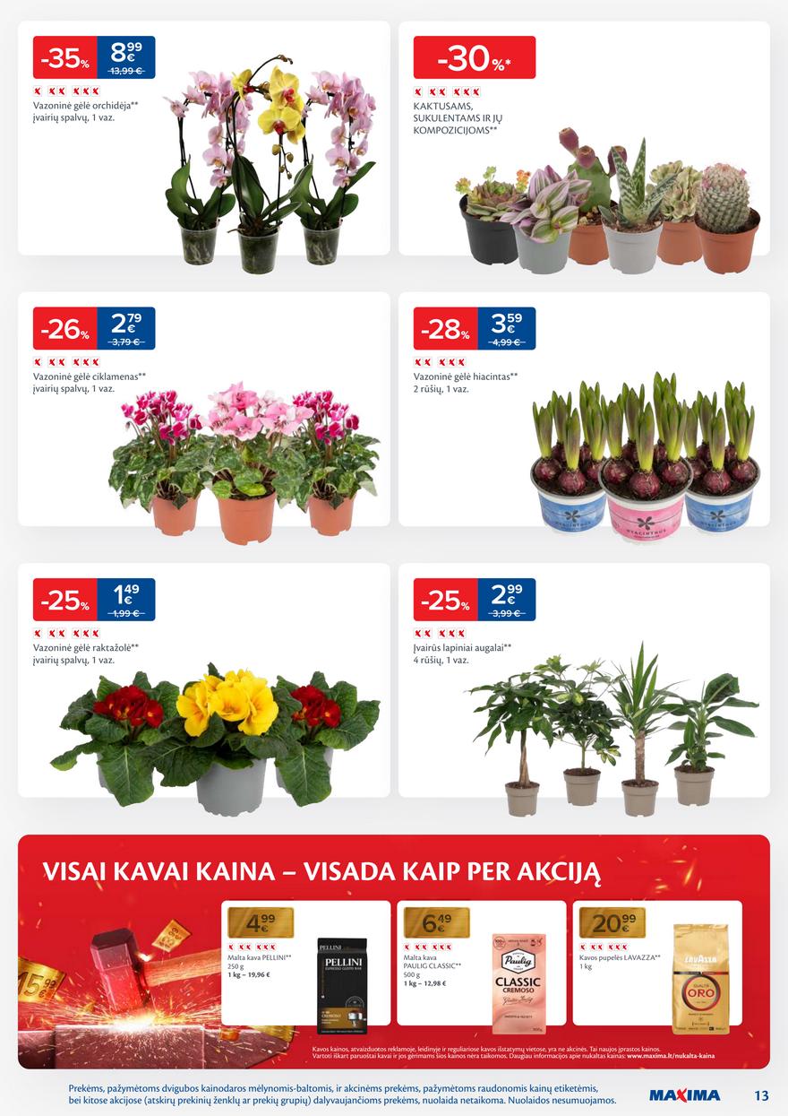 Maxima leidinukas akcijos nuo 
  2026-01-13 iki 
  2026-01-19 | Leidinukas.lt puslapis 13