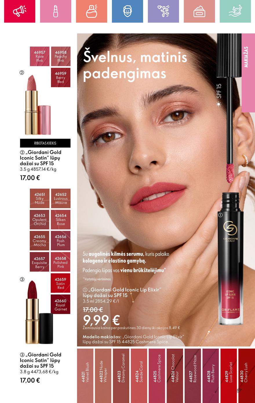 Oriflame katalogas akcijos nuo 
  2025-08-24 iki 
  2025-09-13 | Leidinukas.lt puslapis 57