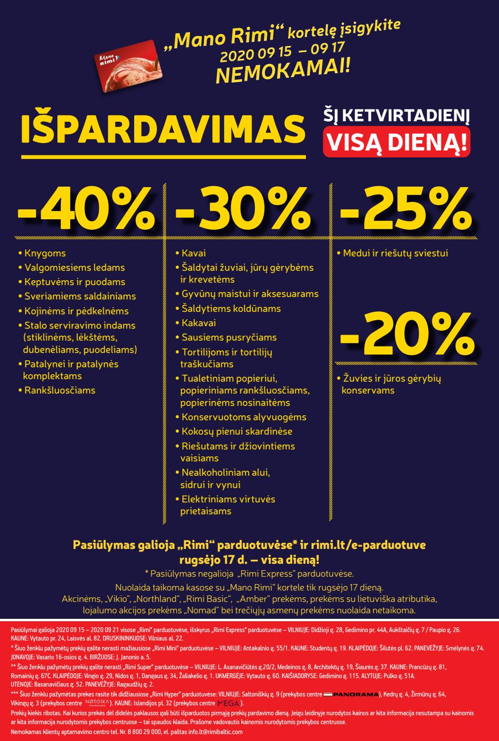 Rimi savaitinis leidinys akcijos nuo 
  2020-09-15 iki 
  2020-09-21 | Leidinukas.lt puslapis 24
