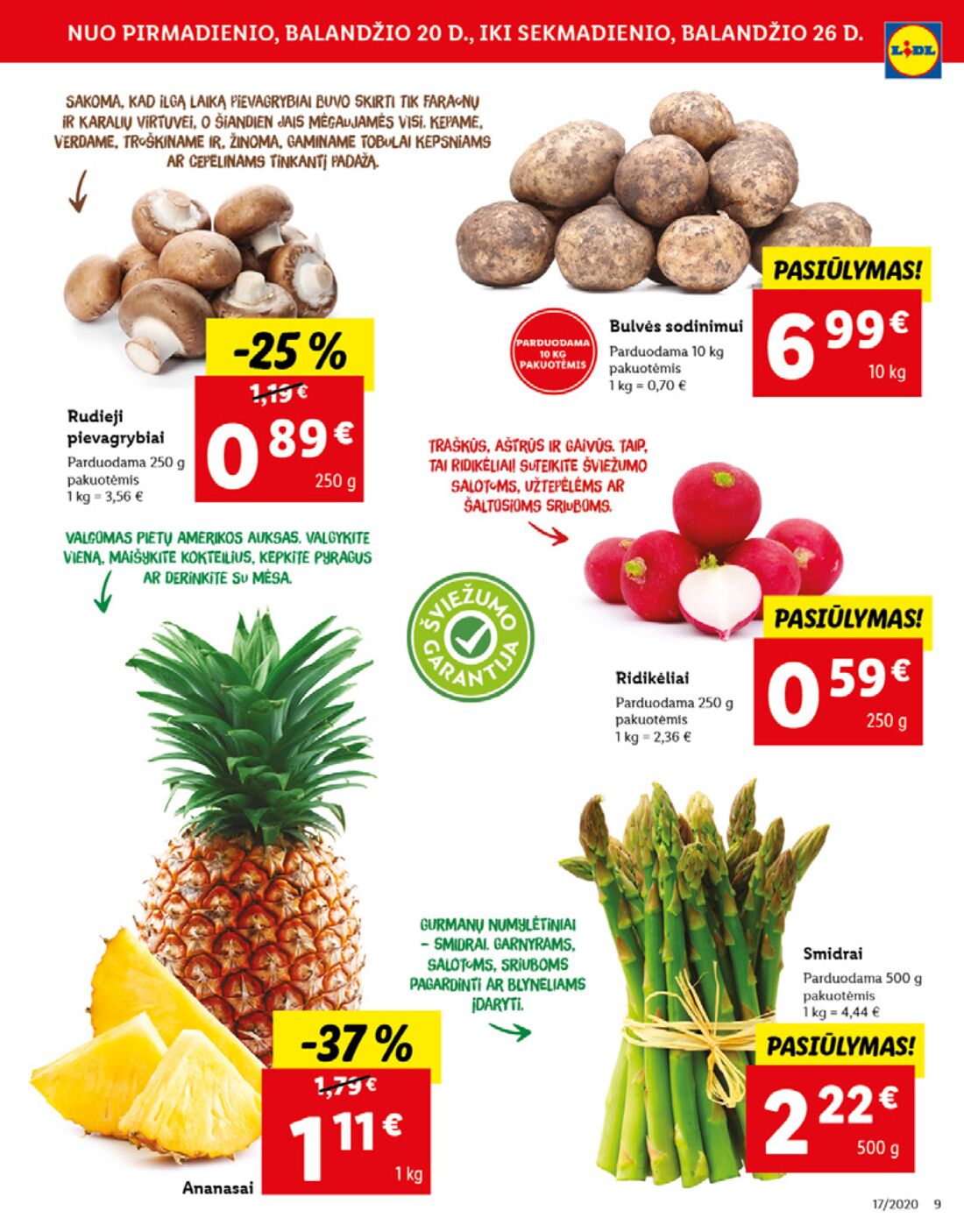 Lidl savaitinis leidinys akcijos nuo 
  2020-04-20 iki 
  2020-04-26 | Leidinukas.lt puslapis 9