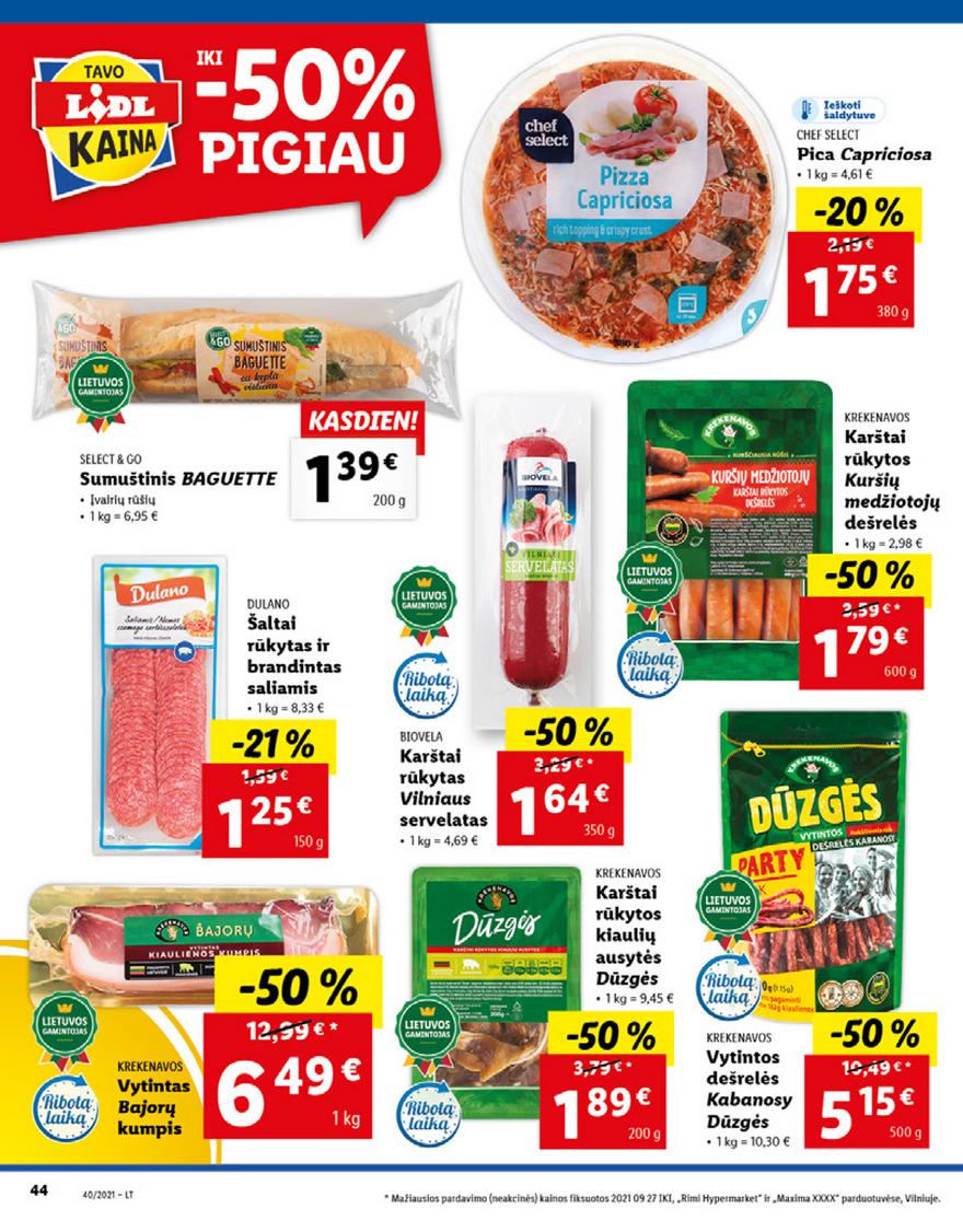 Lidl maisto prekių pasiūlymai akcijos nuo 
  2021-10-04 iki 
  2021-10-10 | Leidinukas.lt puslapis 44