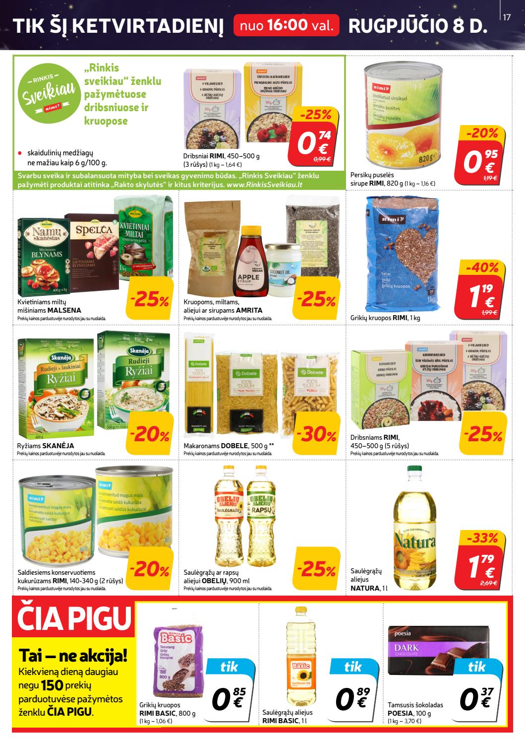 Rimi savaitinis leidinys akcijos nuo 
  2019-08-06 iki 
  2019-08-12 | Leidinukas.lt puslapis 17