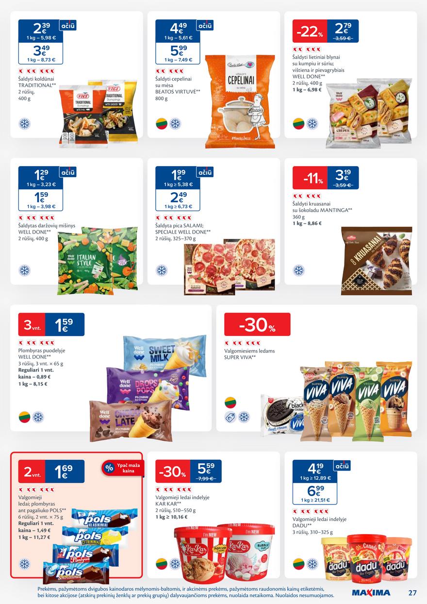 Maxima leidinukas akcijos nuo 
  2026-01-13 iki 
  2026-01-19 | Leidinukas.lt puslapis 27