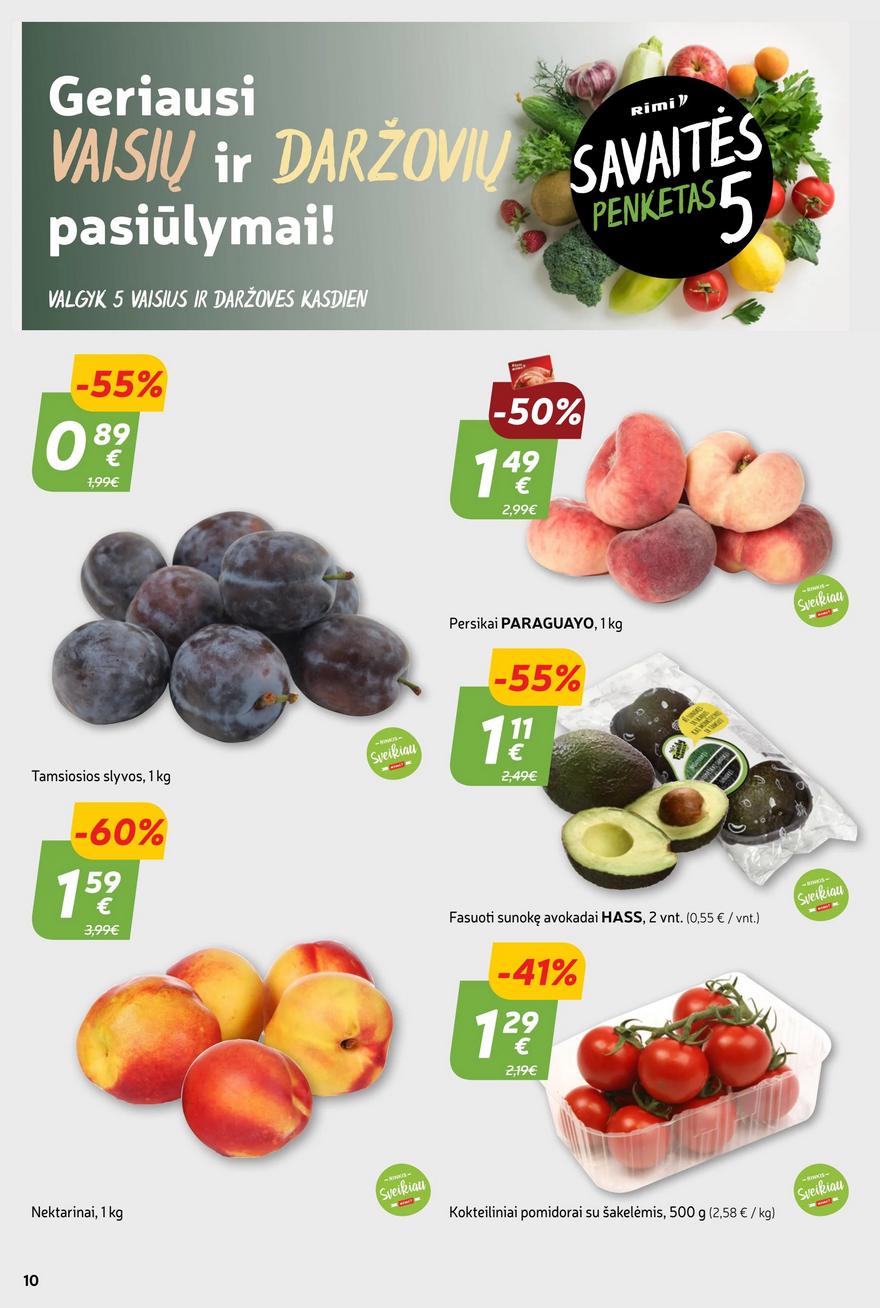 Rimi savaitinis leidinys akcijos nuo 
  2023-08-15 iki 
  2023-08-21 | Leidinukas.lt puslapis 10