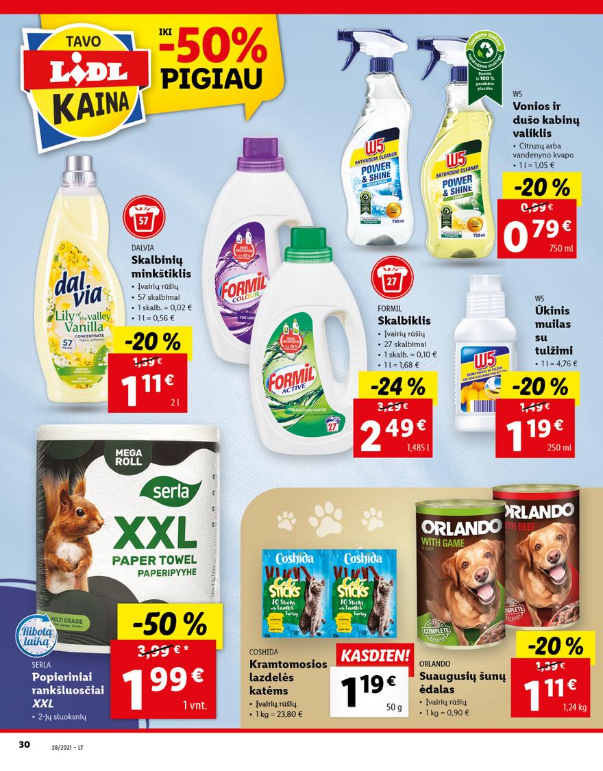 Lidl maisto prekių pasiūlymai akcijos nuo 
  2021-07-12 iki 
  2021-07-18 | Leidinukas.lt puslapis 30