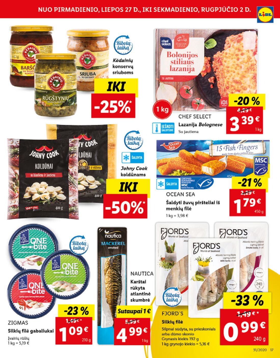 Lidl savaitinis leidinys akcijos nuo 
  2020-07-27 iki 
  2020-08-02 | Leidinukas.lt puslapis 17