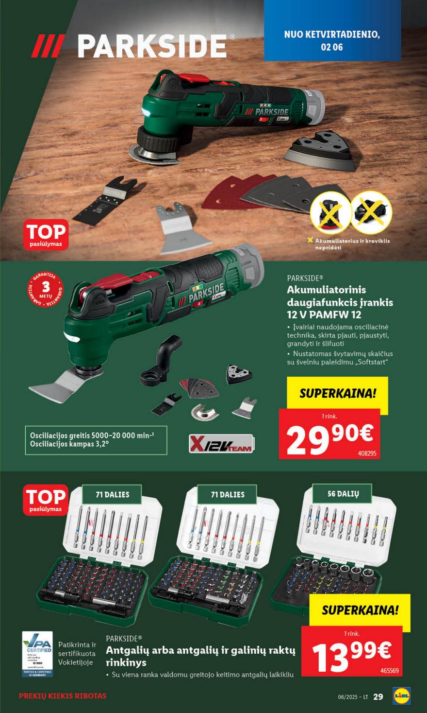 Lidl ne maisto leidinys akcijos nuo 
  2025-02-03 iki 
  2025-02-09 | Leidinukas.lt puslapis 29
