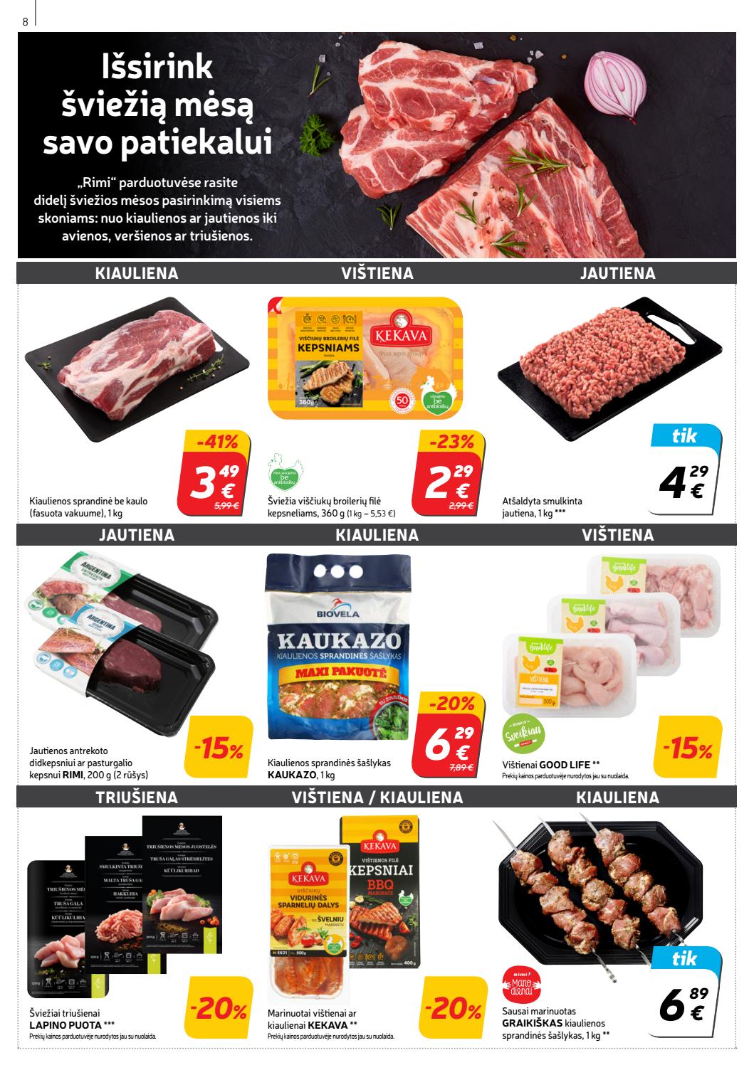 Rimi savaitinis leidinys akcijos nuo 
  2019-07-23 iki 
  2019-07-29 | Leidinukas.lt puslapis 8