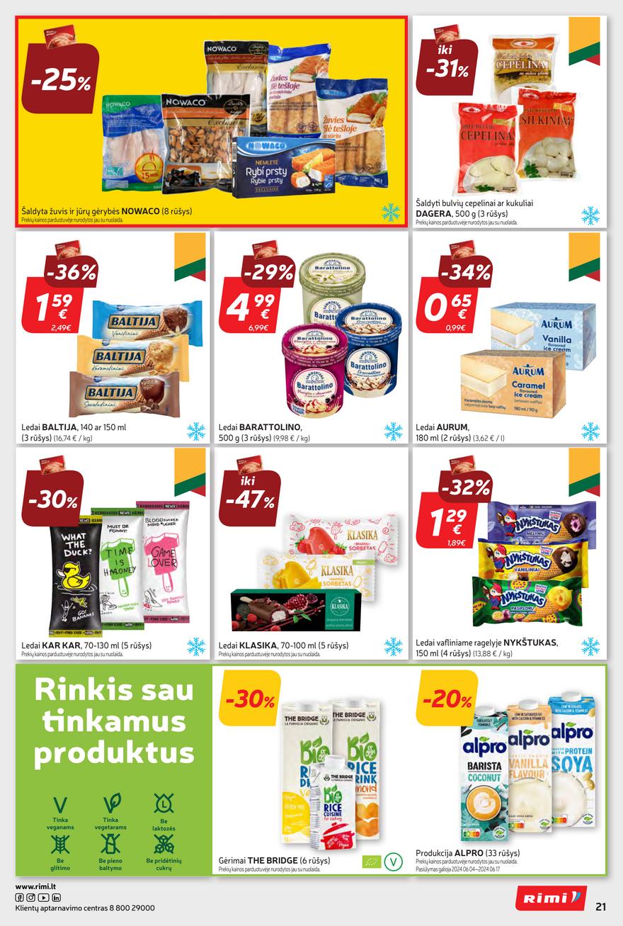 Rimi savaitinis leidinys akcijos nuo 
  2024-06-04 iki 
  2024-06-10 | Leidinukas.lt puslapis 21