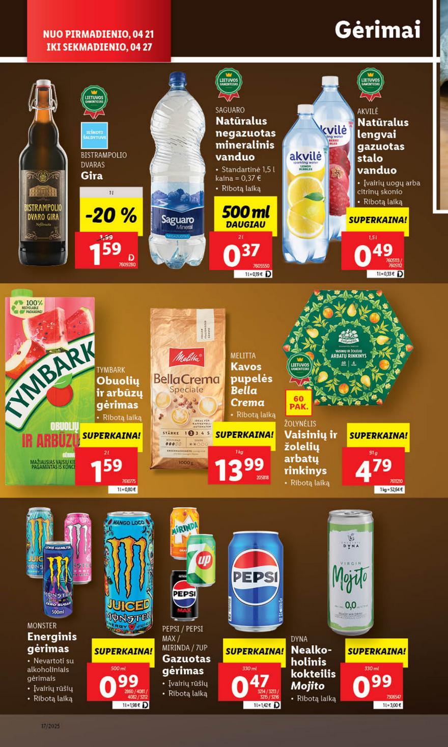 Lidl leidinys naujas akcijos nuo 
  2025-04-21 iki 
  2025-04-27 | Leidinukas.lt puslapis 34