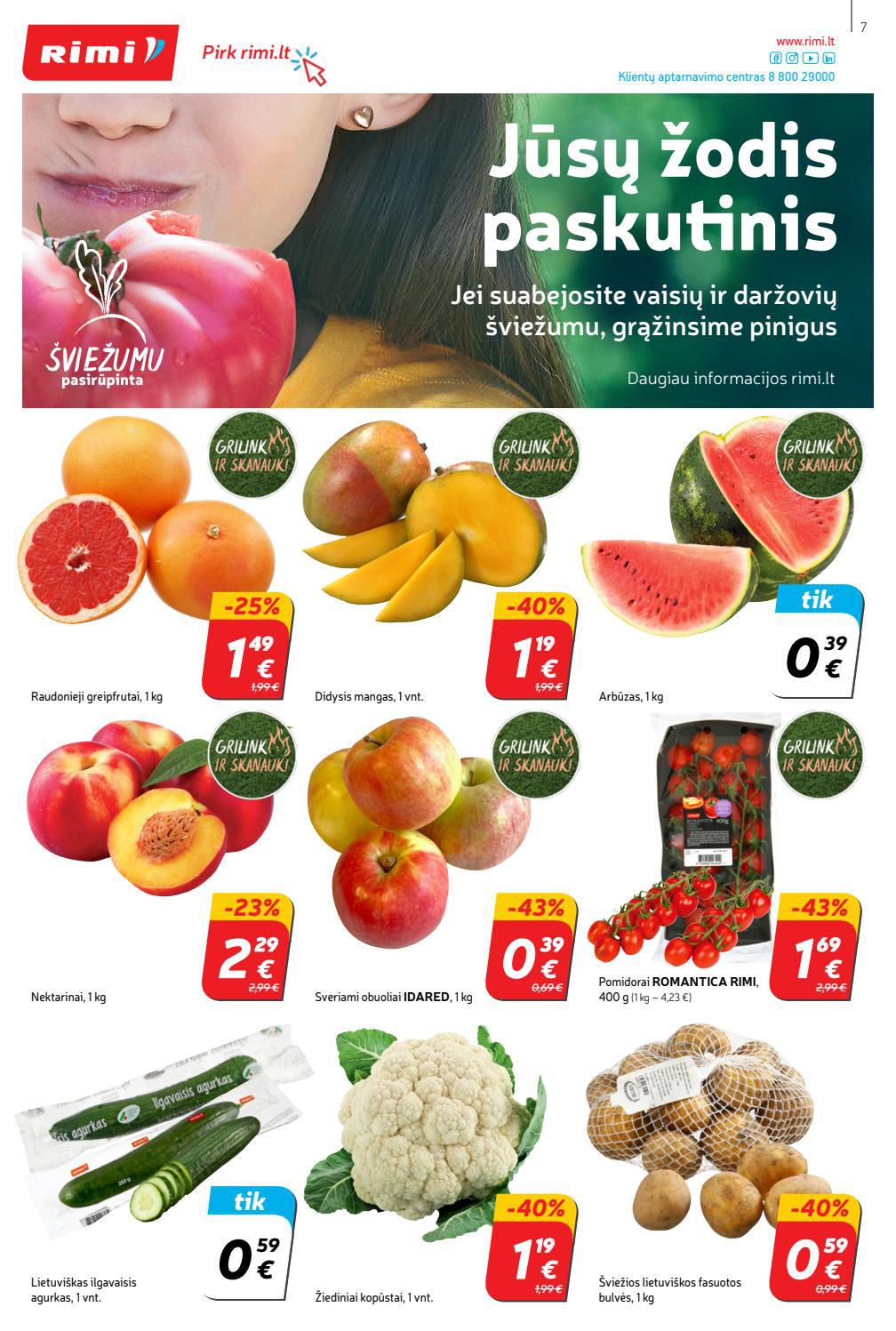 Rimi savaitinis leidinys akcijos nuo 
  2021-08-31 iki 
  2021-09-06 | Leidinukas.lt puslapis 7
