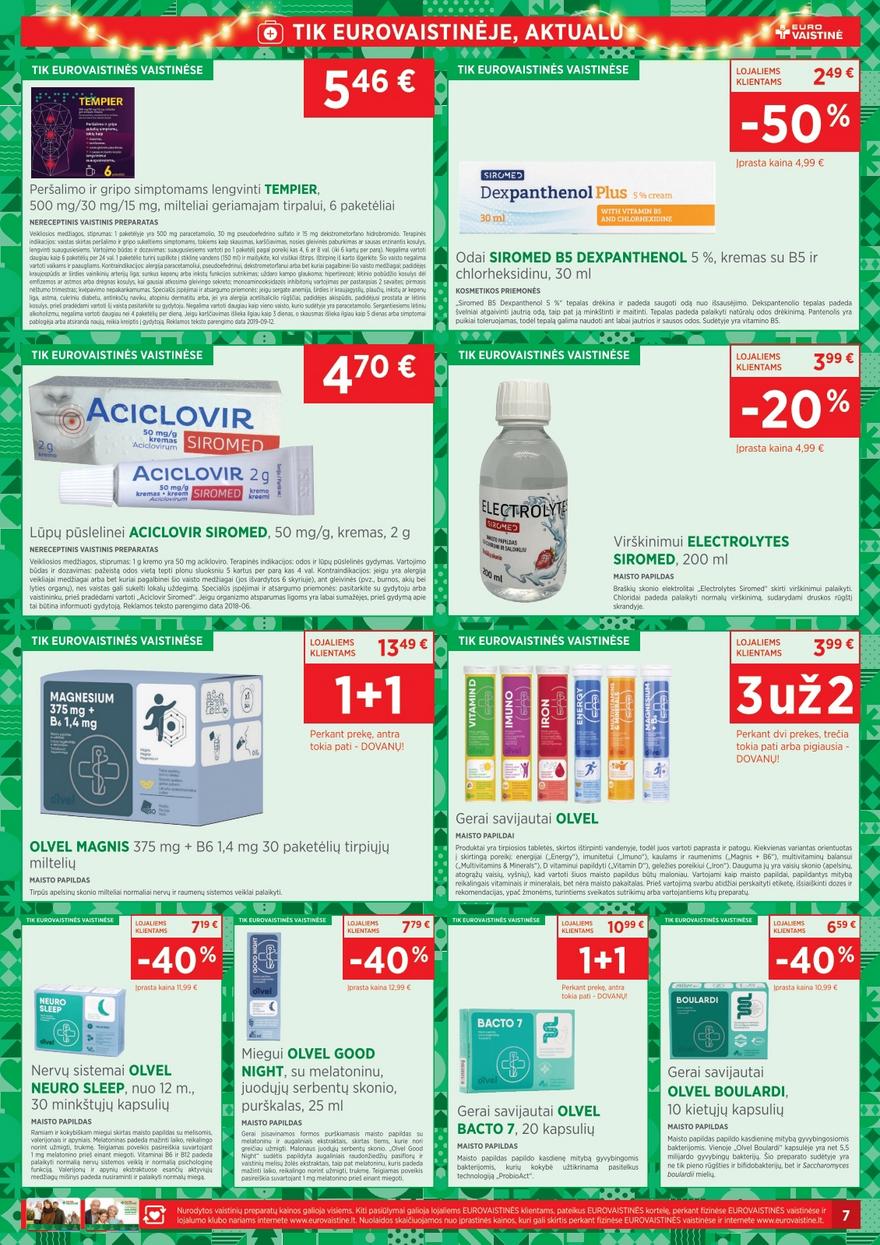 Euro vaistinė katalogas akcijos nuo 
  2025-12-01 iki 
  2025-12-31 | Leidinukas.lt puslapis 7