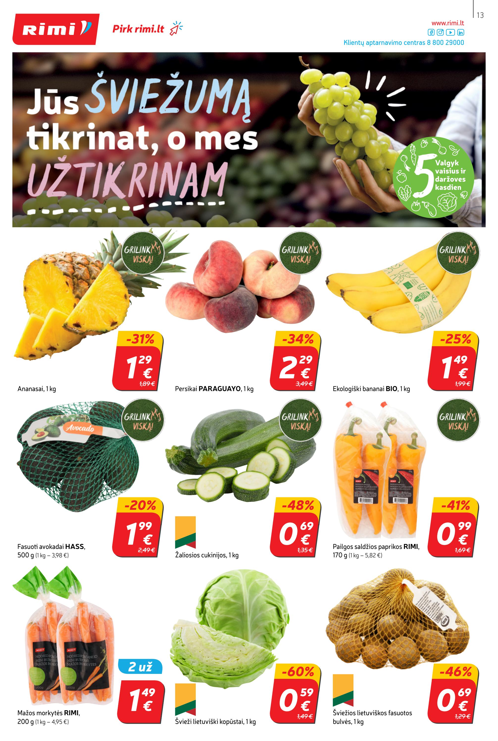 Rimi savaitinis leidinys akcijos nuo 
  2022-08-30 iki 
  2022-09-05 | Leidinukas.lt puslapis 13