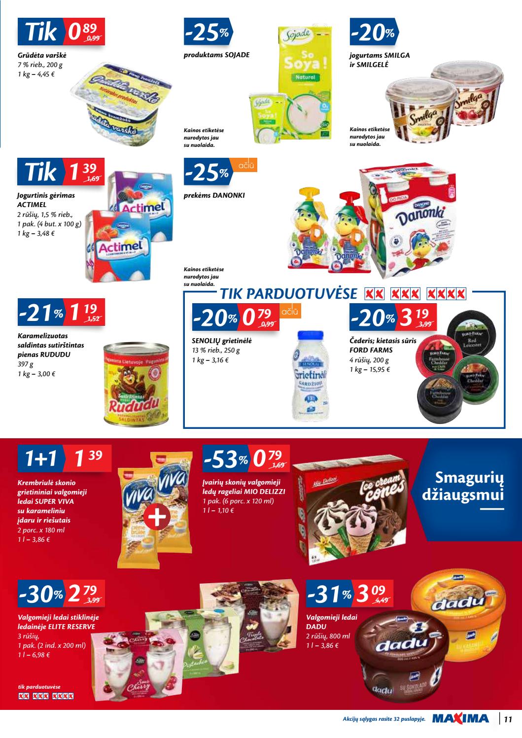 Maxima kaininis leidinys akcijos nuo 
  2020-09-29 iki 
  2020-10-05 | Leidinukas.lt puslapis 11