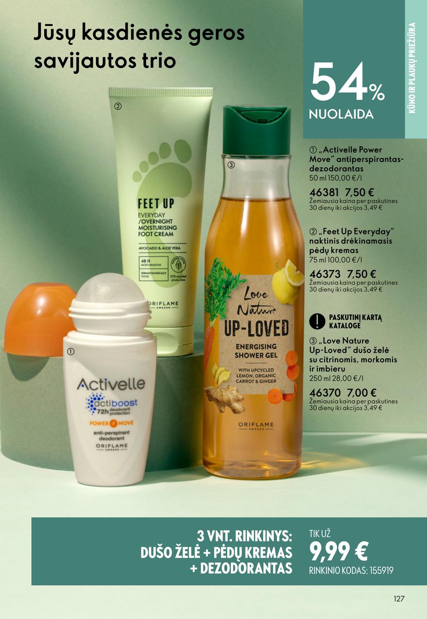Oriflame katalogas akcijos nuo 
  2026-04-22 iki 
  2026-05-12 | Leidinukas.lt puslapis 127