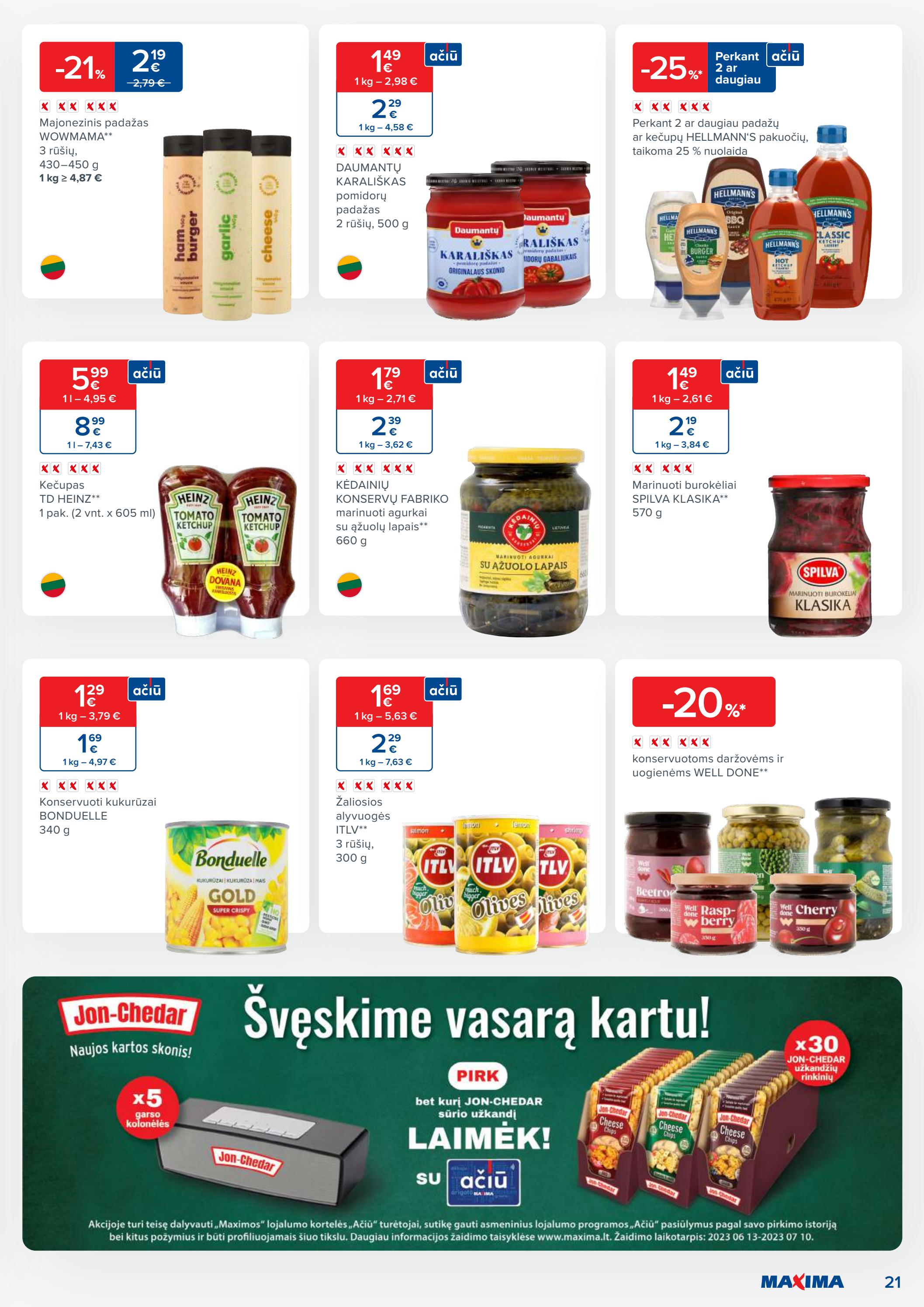 Maxima kaininis leidinys akcijos nuo 
  2023-06-12 iki 
  2023-06-19 | Leidinukas.lt puslapis 21