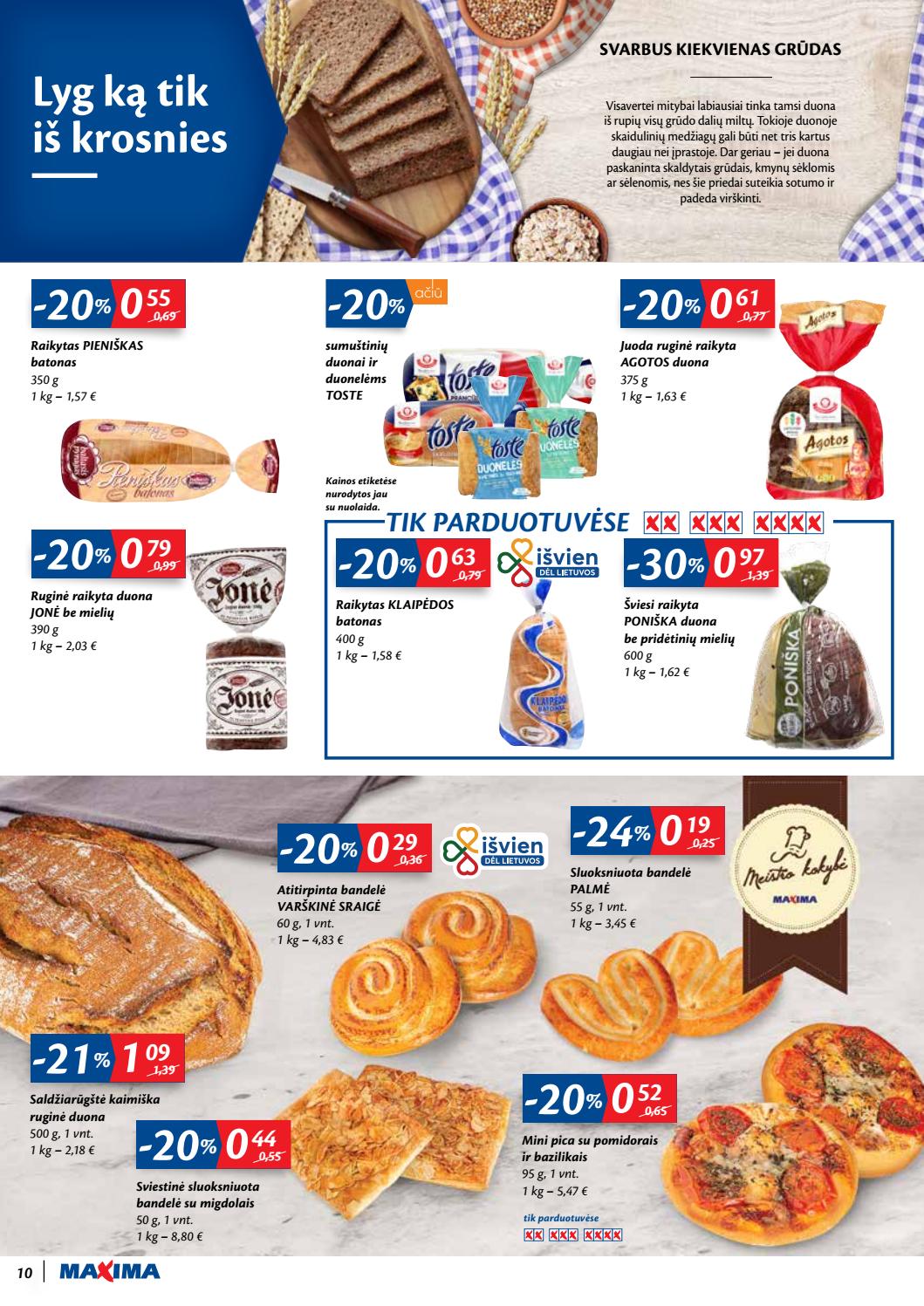 Maxima kaininis leidinys akcijos nuo 
  2020-09-08 iki 
  2020-09-14 | Leidinukas.lt puslapis 10