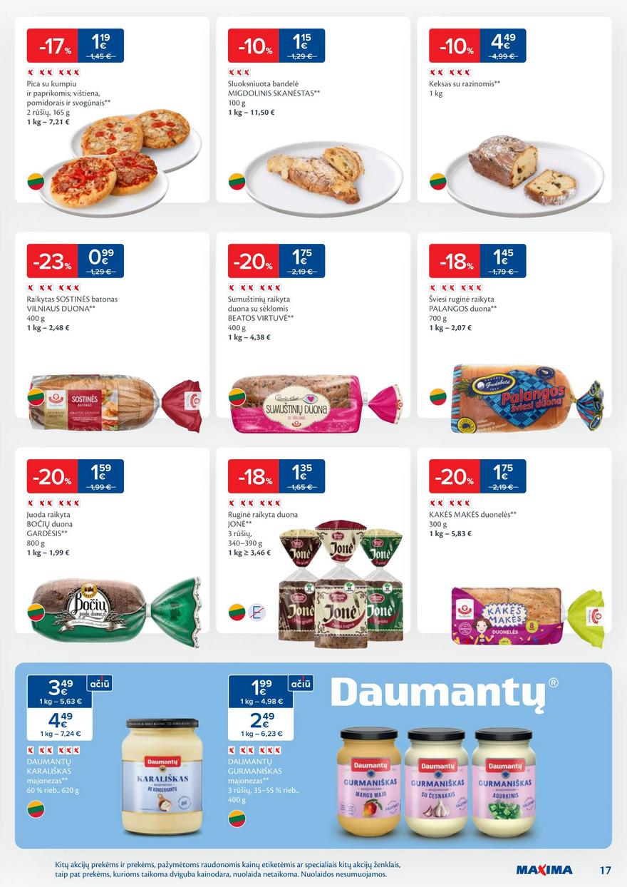 Maxima savaitinis leidinys 17 akcijos nuo 
  2025-04-22 iki 
  2025-04-28 | Leidinukas.lt puslapis 17