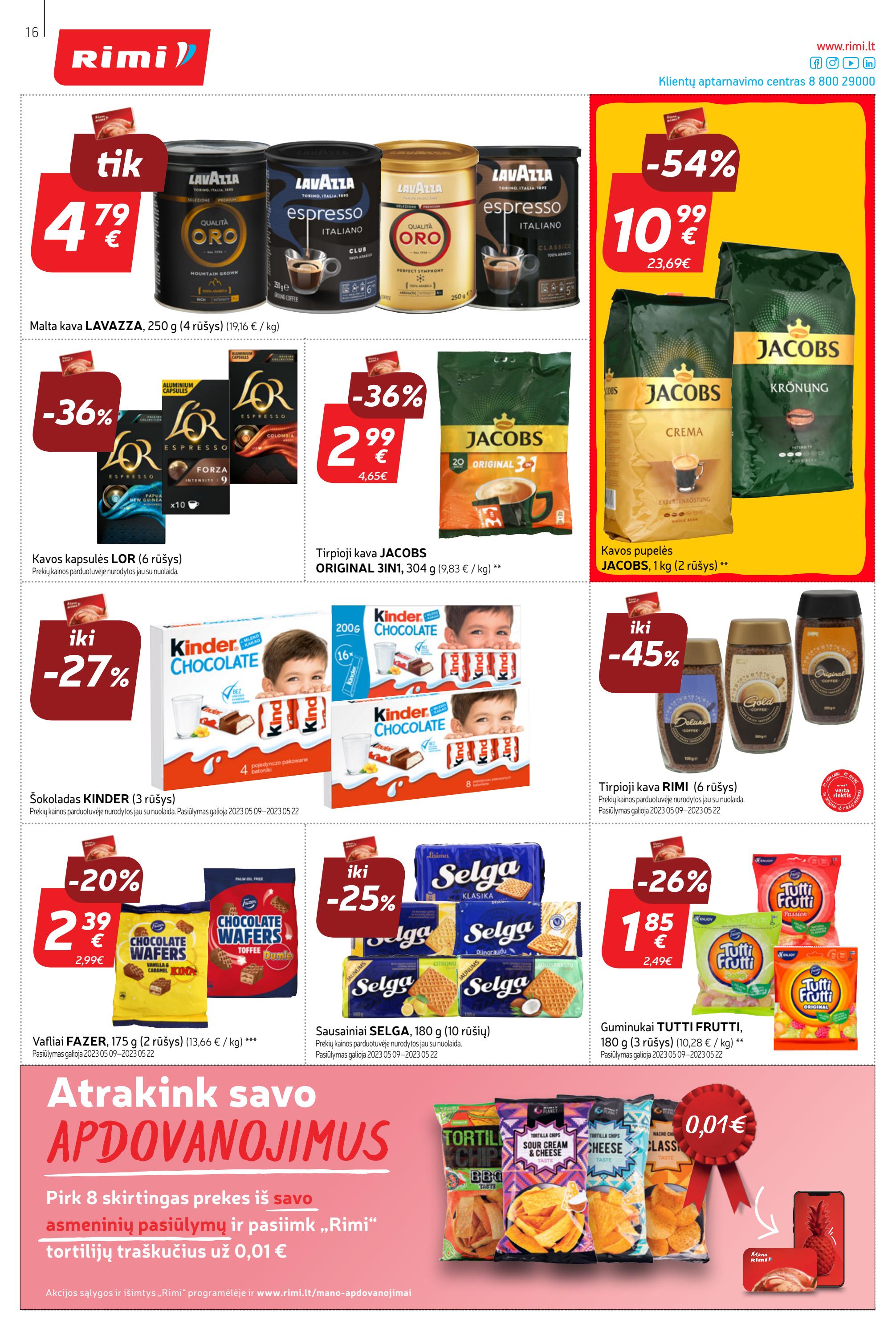 Rimi savaitinis leidinys akcijos nuo 
  2023-05-16 iki 
  2023-05-22 | Leidinukas.lt puslapis 16