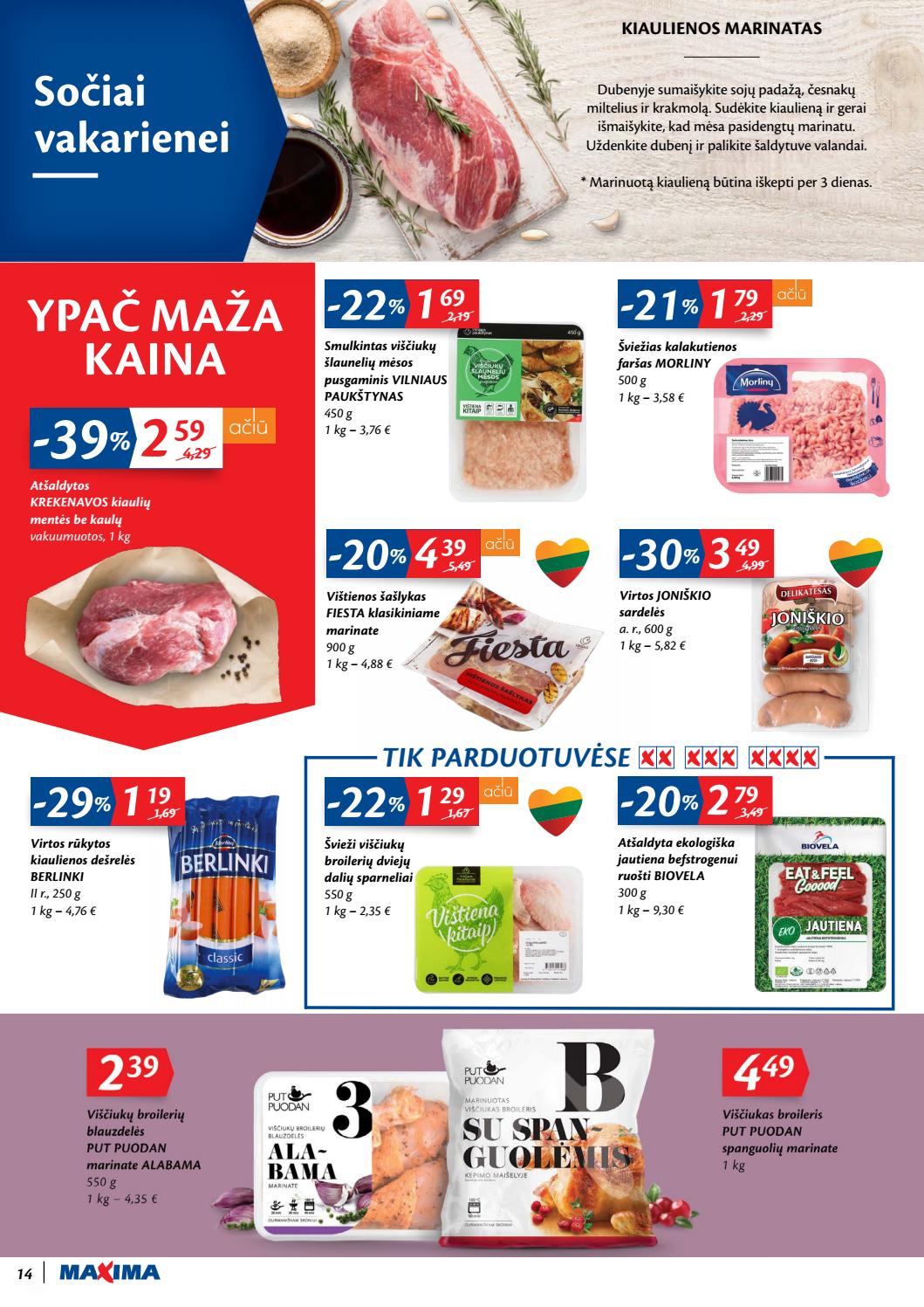Maxima kaininis leidinys akcijos nuo 
  2020-05-19 iki 
  2020-05-25 | Leidinukas.lt puslapis 14