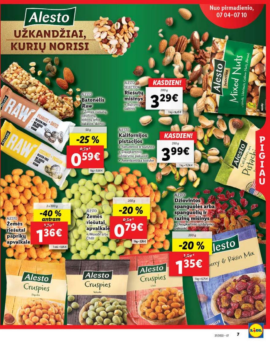 Lidl maisto prekių pasiūlymai akcijos nuo 
  2022-07-04 iki 
  2022-07-10 | Leidinukas.lt puslapis 7