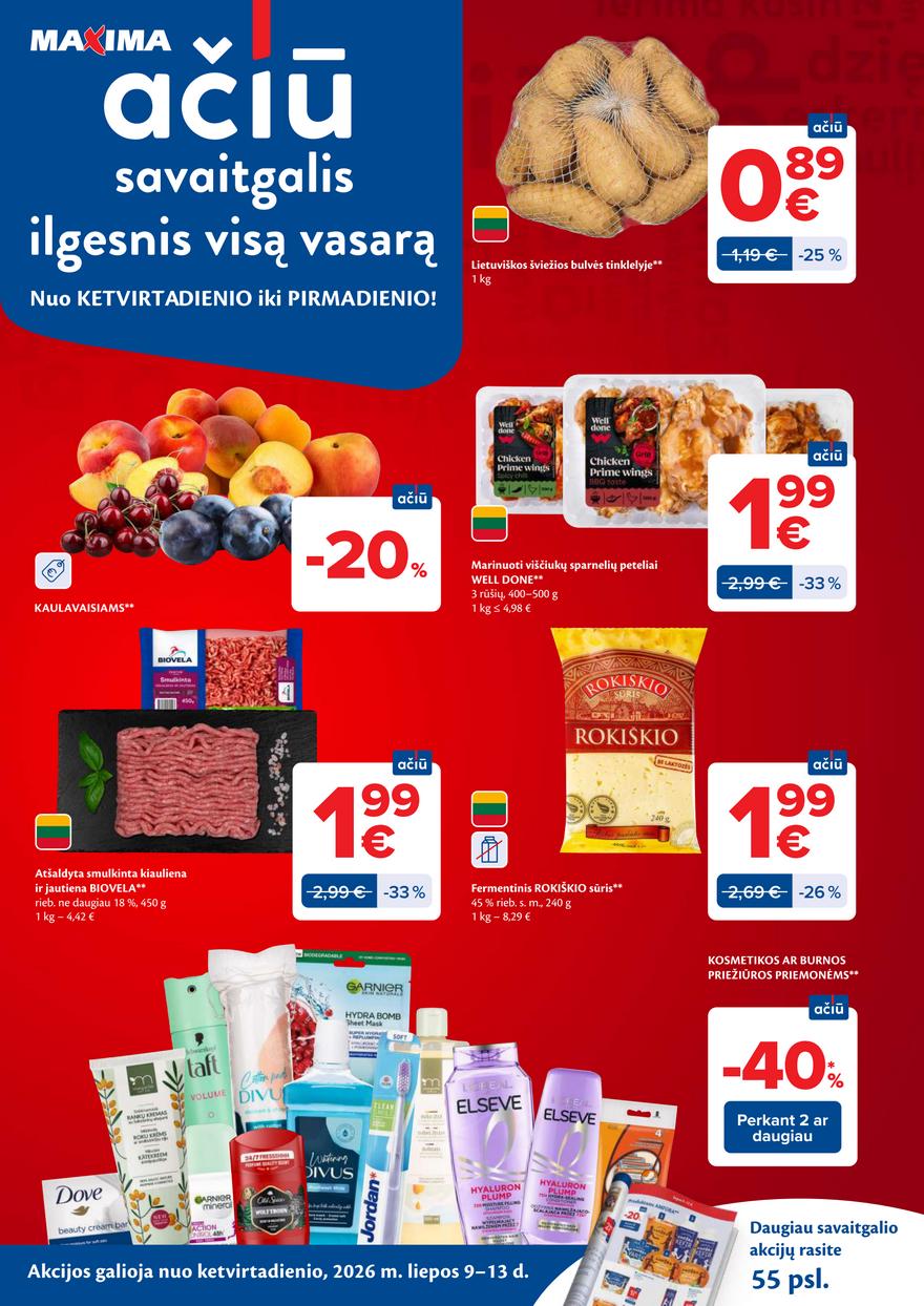 Maxima leidinukas akcijos nuo 
  2026-07-07 iki 
  2026-07-13 | Leidinukas.lt puslapis 56