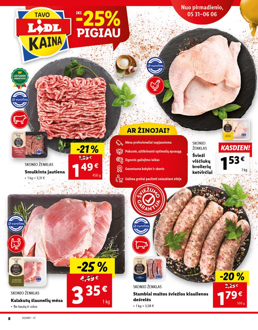 Lidl maisto prekių pasiūlymai akcijos nuo 
  2021-05-31 iki 
  2021-06-06 | Leidinukas.lt puslapis 8