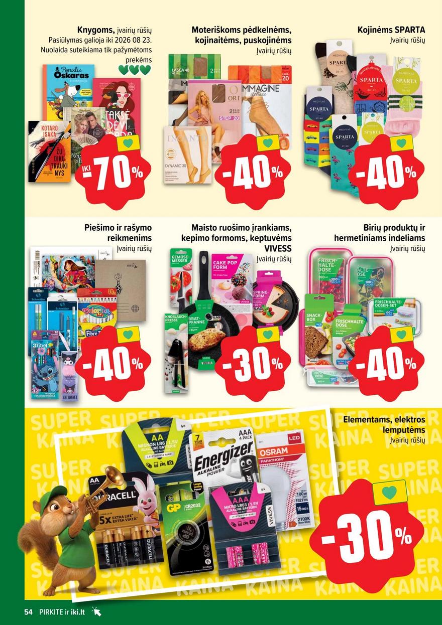 Iki nuolaidų leidinys akcijos nuo 
  2026-07-27 iki 
  2026-08-02 | Leidinukas.lt puslapis 54