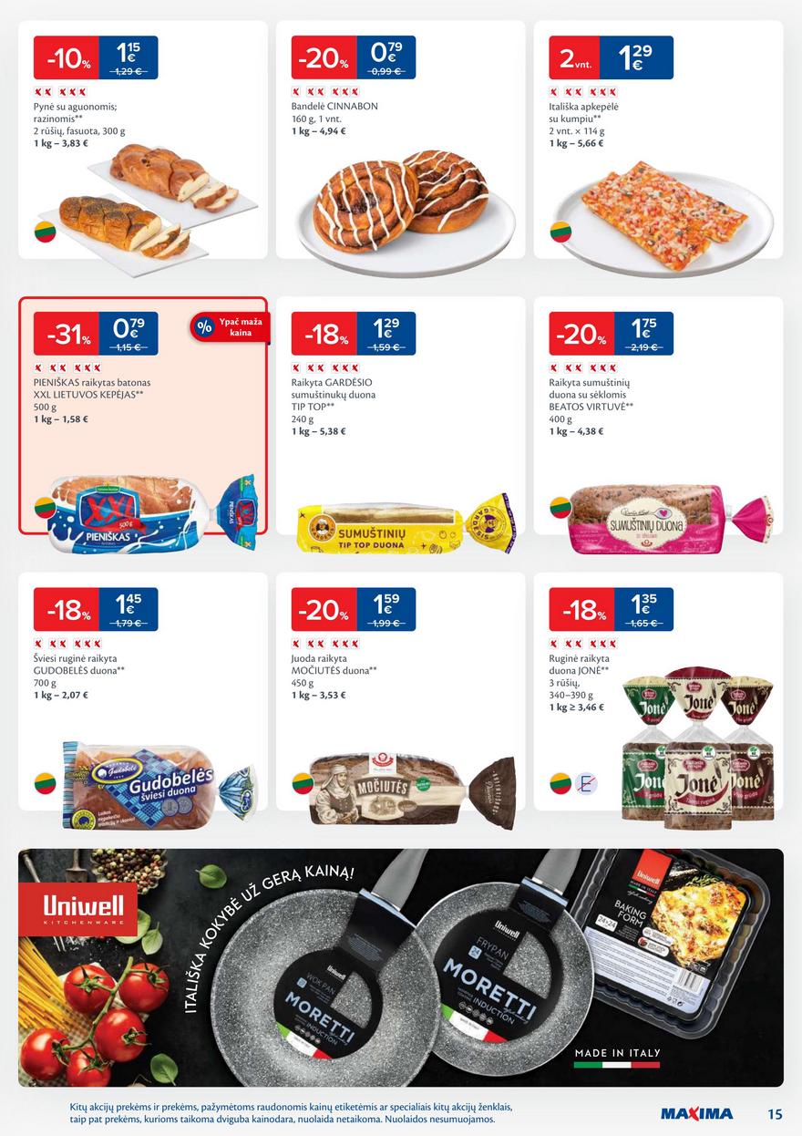 Maxima savaitinis leidinys 23 akcijos nuo 
  2025-06-03 iki 
  2025-06-09 | Leidinukas.lt puslapis 15