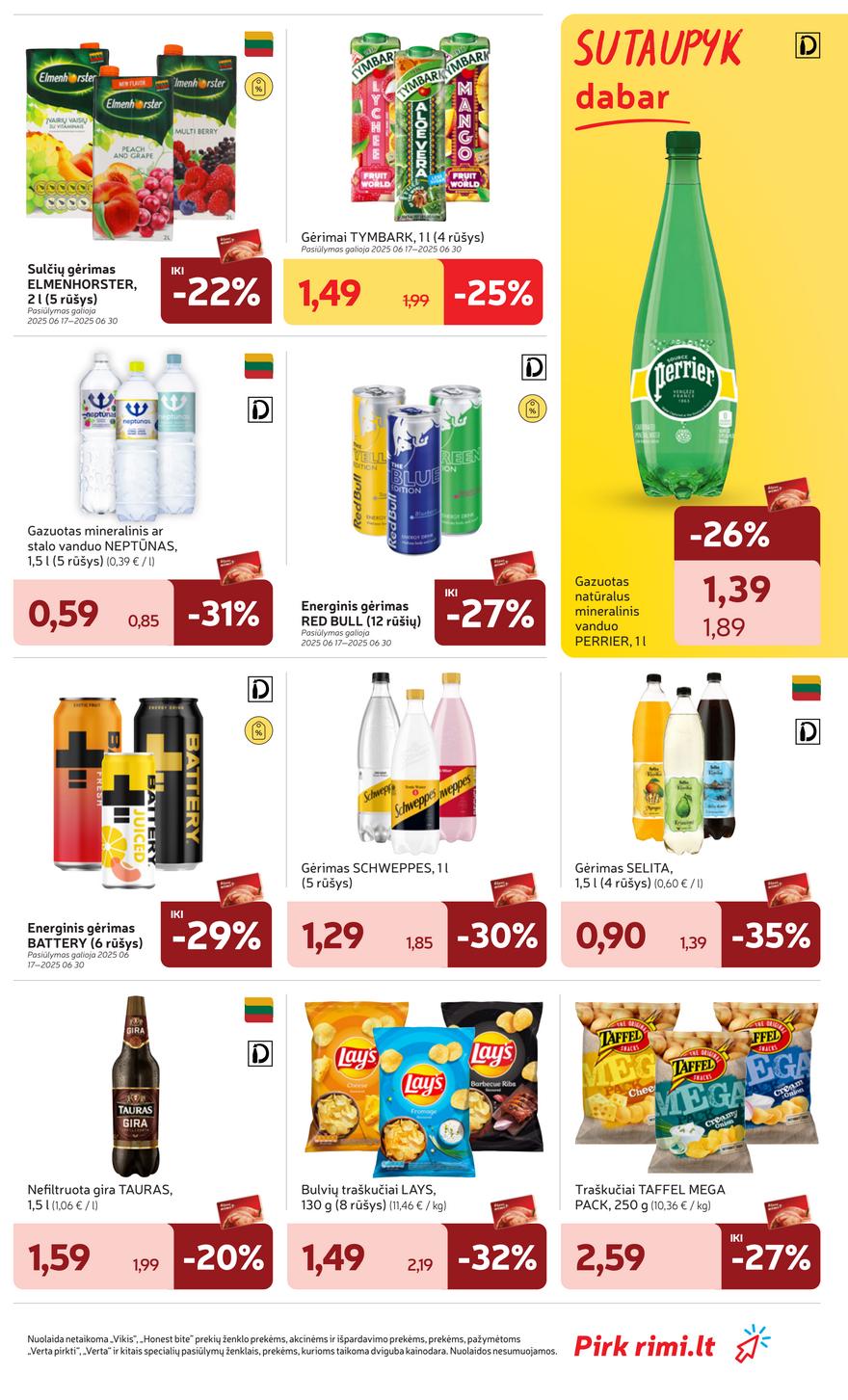 Rimi savaitinis leidinys akcijos nuo 
  2025-06-17 iki 
  2025-06-23 | Leidinukas.lt puslapis 25