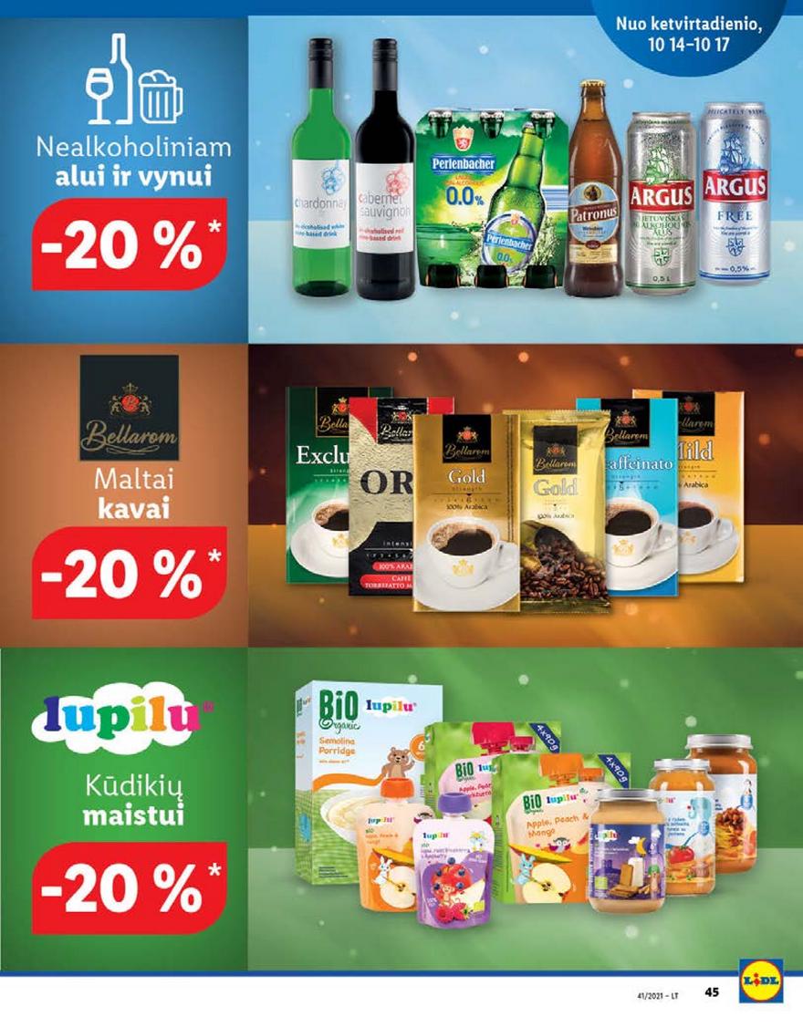 Lidl maisto prekių pasiūlymai akcijos nuo 
  2021-10-11 iki 
  2021-10-17 | Leidinukas.lt puslapis 45