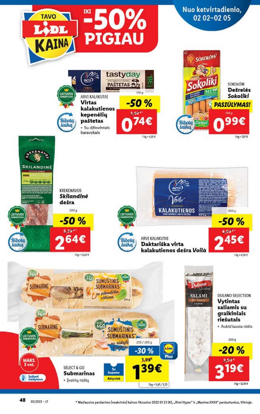 Ldil maisto leidinys akcijos nuo 
  2023-01-30 iki 
  2023-02-06 | Leidinukas.lt puslapis 48