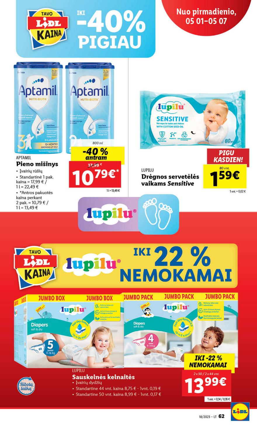 Lidl pasiūlymai akcijos nuo 
  2023-05-01 iki 
  2023-05-07 | Leidinukas.lt puslapis 62