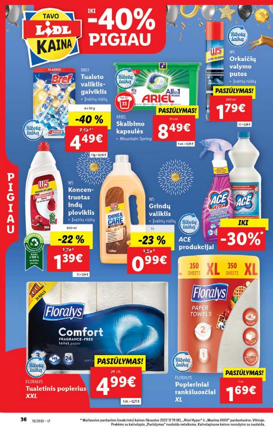 Lidl maisto prekių pasiūlymai akcijos nuo 
  2022-12-26 iki 
  2023-01-01 | Leidinukas.lt puslapis 36