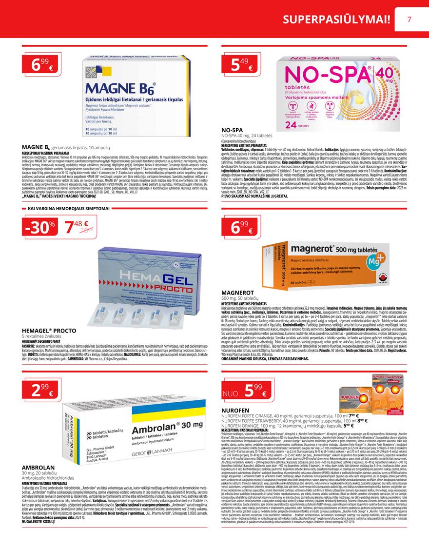 Norfos vaistinės leidinys akcijos nuo 
  2025-03-01 iki 
  2025-03-31 | Leidinukas.lt puslapis 7