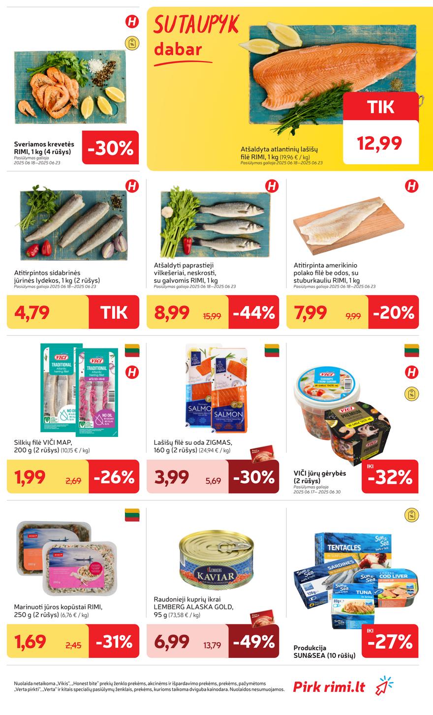 Rimi savaitinis leidinys akcijos nuo 
  2025-06-17 iki 
  2025-06-23 | Leidinukas.lt puslapis 7