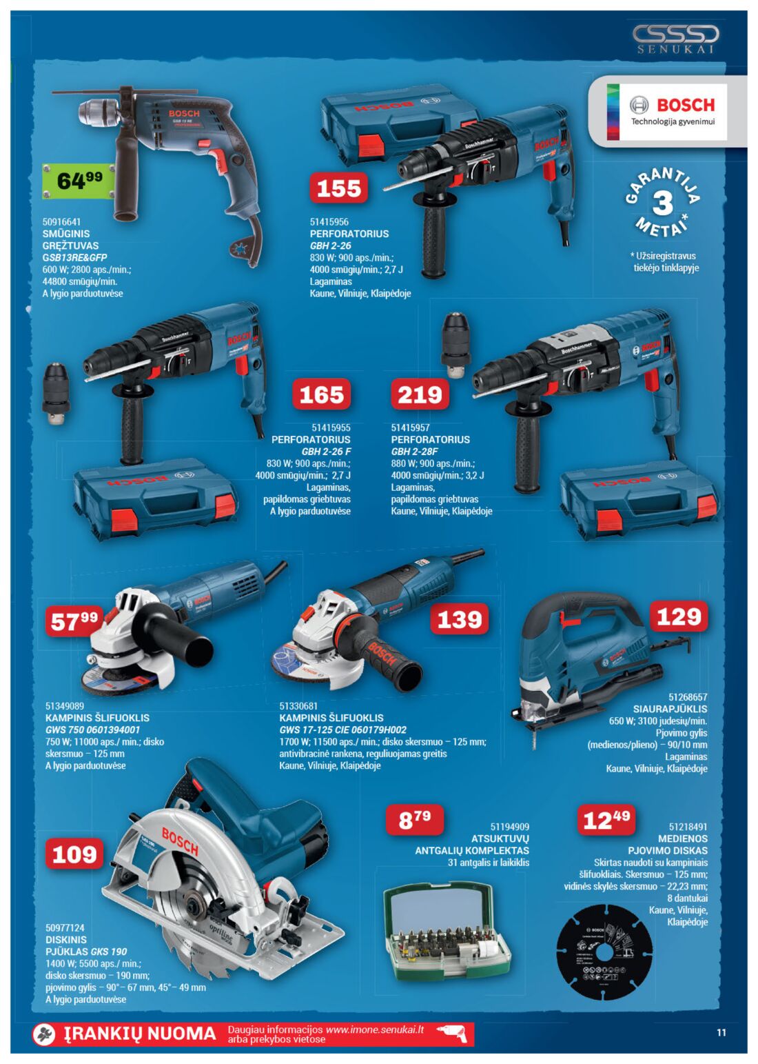Senukai reklaminis leidinys akcijos nuo 
  2019-09-12 iki 
  2019-09-28 | Leidinukas.lt puslapis 11